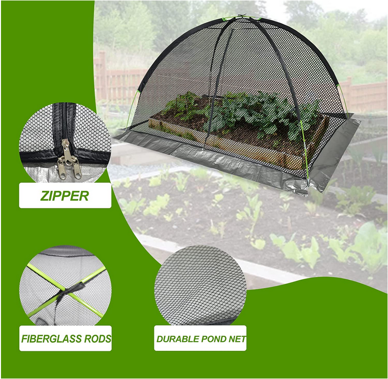 Kapler 19x2 FT Pond Cover Net vegetable plot Cover Net with Storage Bag