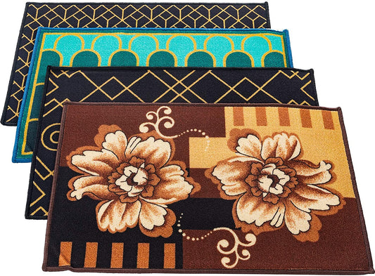 Kapler Indoor Entrance Rug Set 4 Pcs