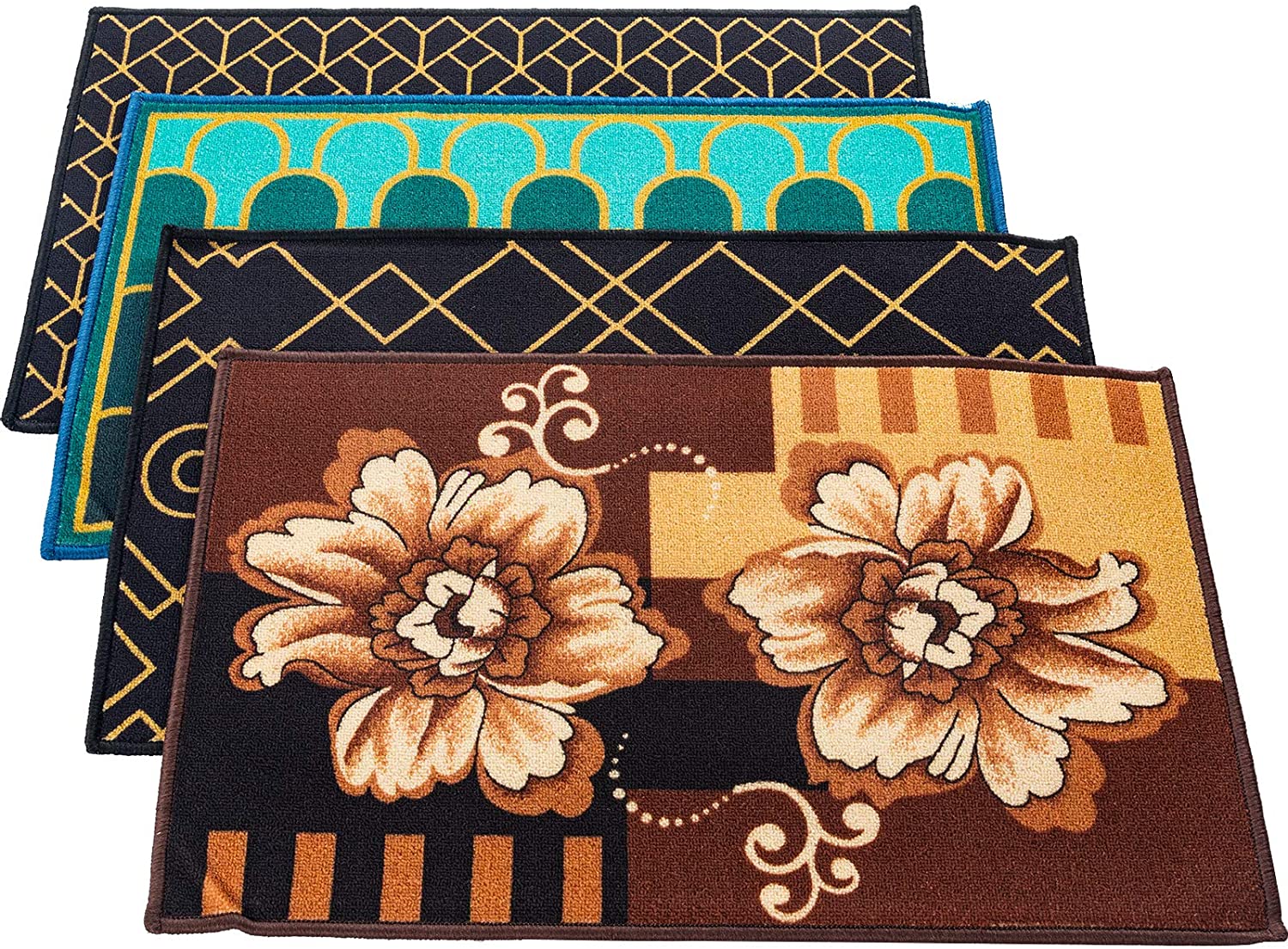 Kapler Indoor Entrance Rug Set 4 Pcs
