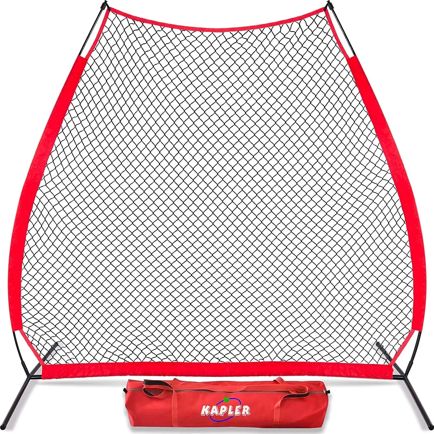 Baseball Screen A-Frame, 7X7FT Pitching Screen Baseball Softball Training Net with A Carry Bag | Kapler - Kapler Sports
