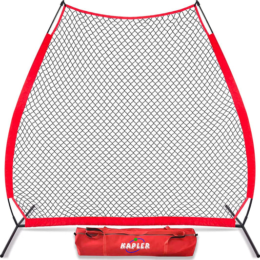 Baseball Screen A-Frame, 7X7FT Pitching Screen Baseball Softball Training Net with A Carry Bag | Kapler