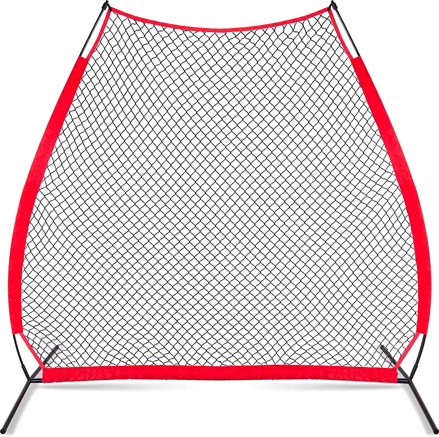 Baseball Screen A-Frame, 7X7FT Pitching Screen Baseball Softball Training Net with A Carry Bag | Kapler