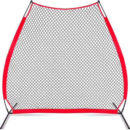 Baseball Screen A-Frame, 7X7FT Pitching Screen Baseball Softball Training Net with A Carry Bag | Kapler