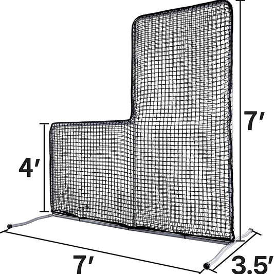 Kapler Baseball/Softball Hitting Protective L Screen | 7X7FT - Kapler Sports
