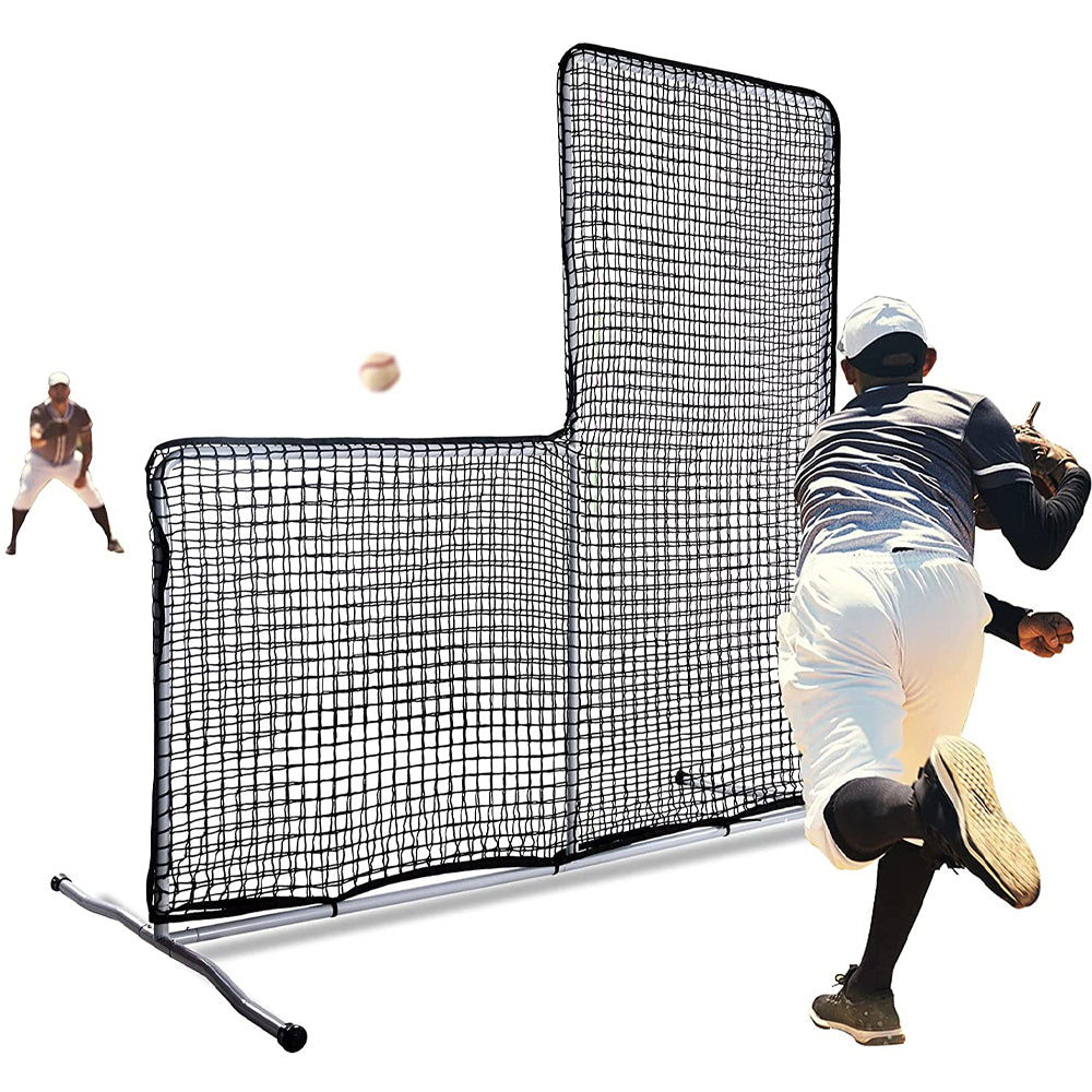 Kapler Baseball/Softball Hitting Protective L Screen | 7X7FT