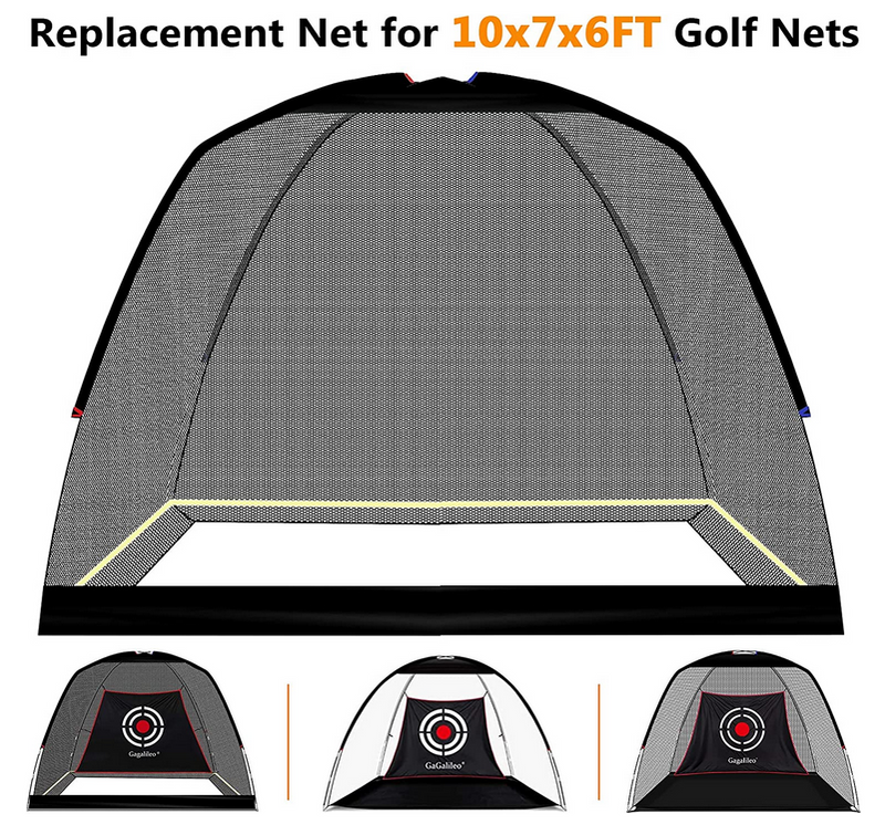 Golf Net Only, 10x7x6ft Golf Net Replacement,Golf Nets for Backyard,Golf Nets for Indoor Use,Quick Setup Replacement Netting