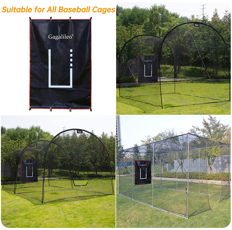 Kapler Baseball Pitching Backstop with Strike Zone (6X5FT)